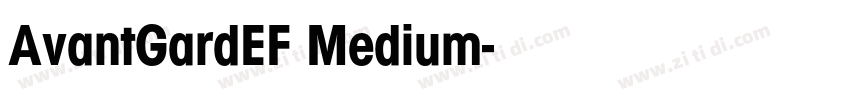 AvantGardEF Medium字体转换